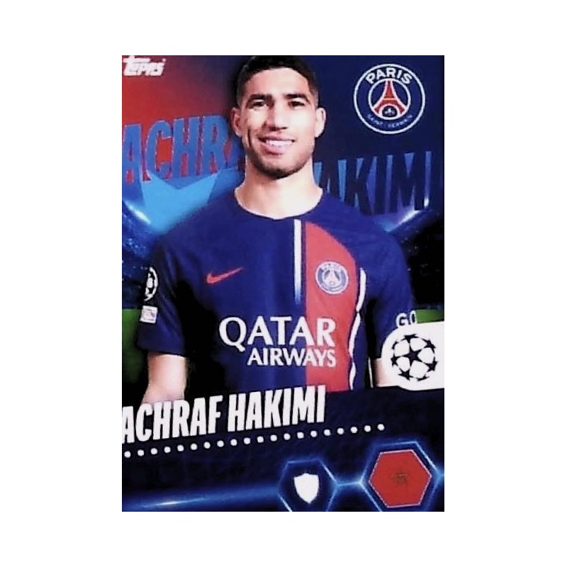 Paris Saint-Germain Hakimi Player Cut Out Wall Sticker - LIFESIZE