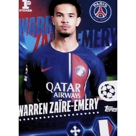 Warren Zaïre-Emery 1st Sticker PSG 362