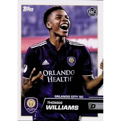 Thomas Williams Rookie Card Orlando City SC 87