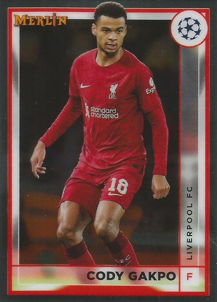 Offer Soccer Cards Cody Gakpo Liverpool 2022-23 Topps Merlin