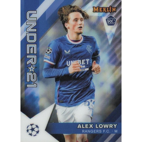 Offer Soccer Cards Alex Lowry U21 Stars Topps Merlin 2022-23