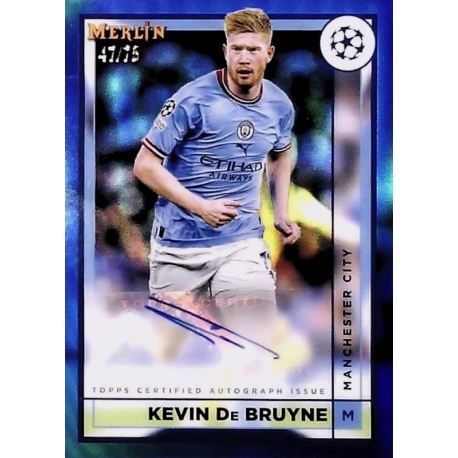 Offer Soccer Cards Kevin De Bruyne 47/75 Autographs Topps Merlin 