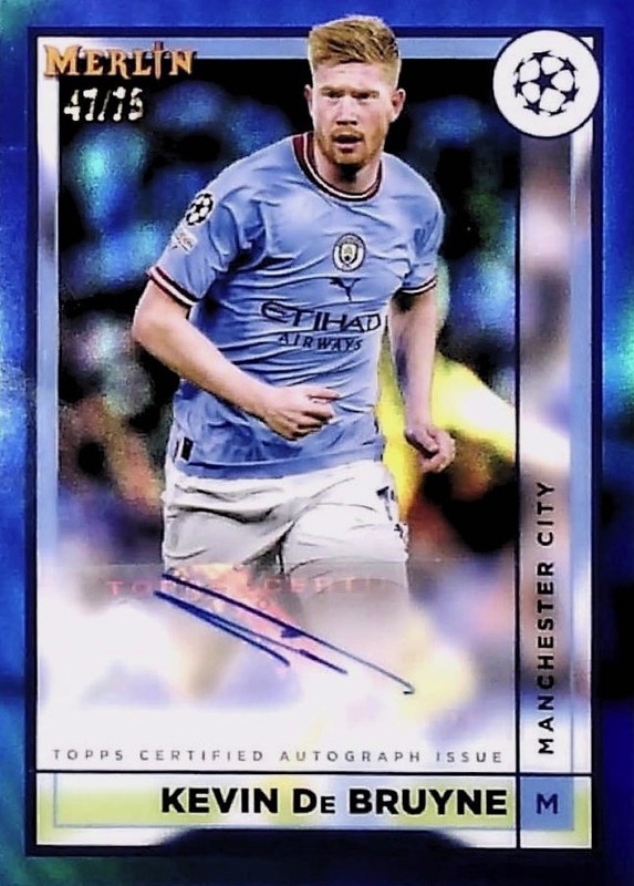 Offer Soccer Cards Kevin De Bruyne 47/75 Autographs Topps