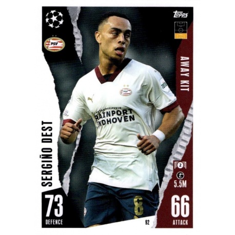 Sergiño Dest PSV Eindhoven 92