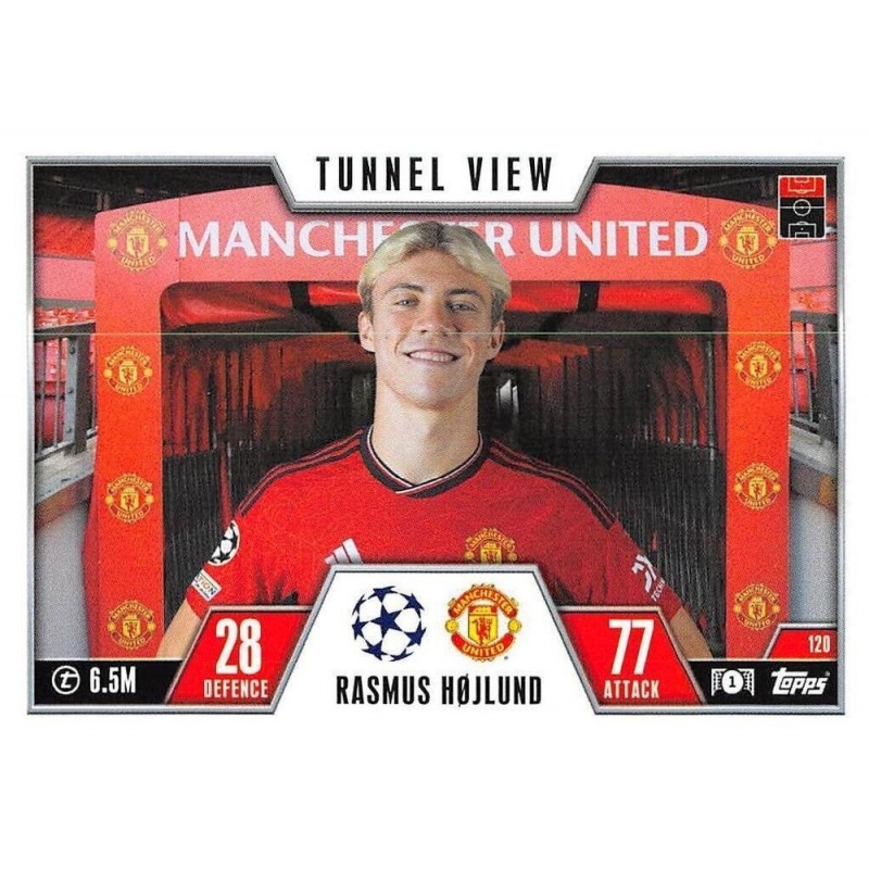 Sale Cards Rasmus Højlund Tunnel View Topps Match Attax Extra 2023 