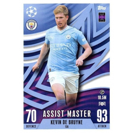 Kevin De Bruyne Manchester City 136