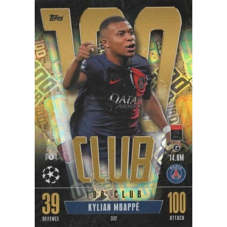 Kylian Mbappe 100 Club 332