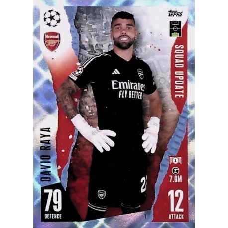 David Raya Arsenal FC Crystal Parallel 1