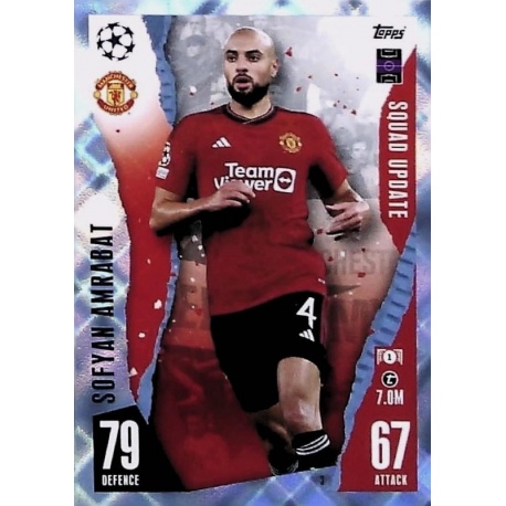 Sofyan Amrabat Manchester United Crystal Parallel 3