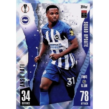 Ansu Fati Brighton and Hove Albion FC Crystal Parallel 7