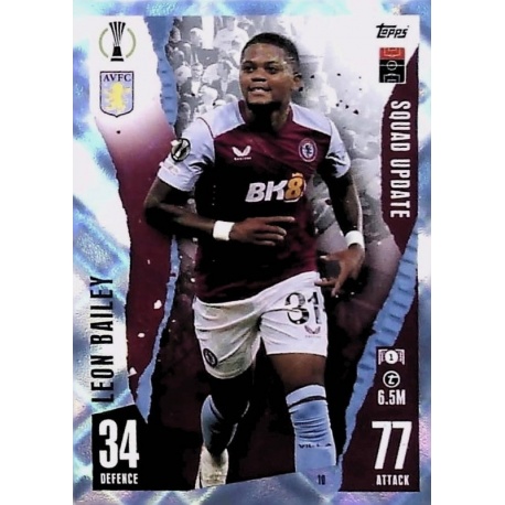 Leon Bailey Aston Villa Crystal Parallel 10