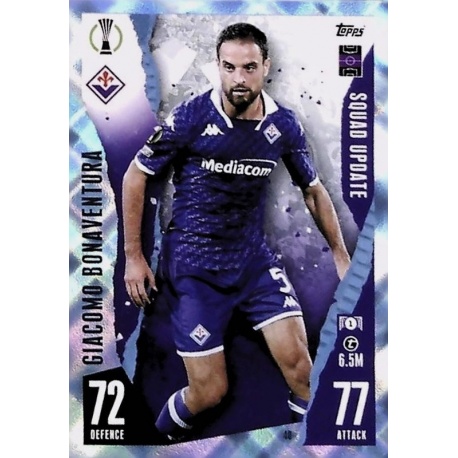 Giacomo Bonaventura ACF Fiorentina Crystal Parallel 40