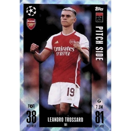 Leandro Trossard Arsenal FC Crystal Parallel 101