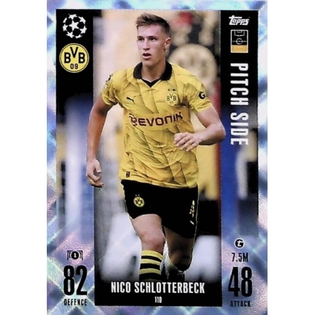 Nico Schlotterbeck Borussia Dortmund Crystal Parallel 110