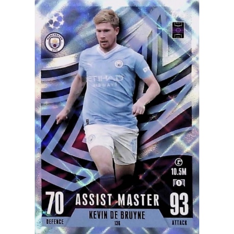 Sale Online Kevin De Bruyne Crystal Parallel Assist Master Match Attax  Extra 2023-2024