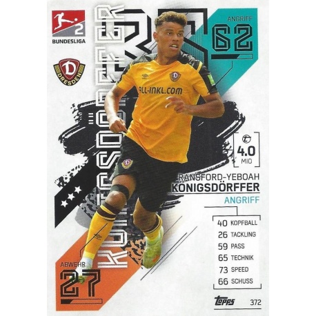 Ransford-Yeboah Königsdörffer 2. Bundesliga Teams Sg Dynamo Dresden 372