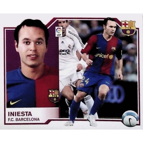 Buy Sticker Iniesta Barcelona Liga Este 2007/08 Panini