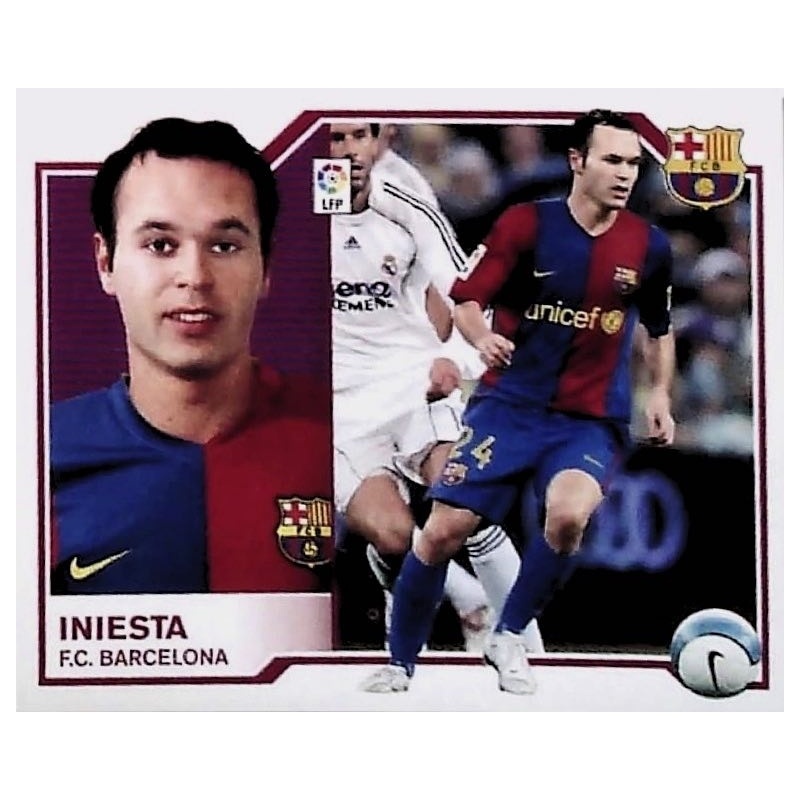 Buy Sticker Iniesta Barcelona Liga Este 2007/08 Panini