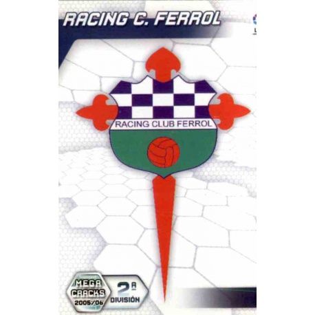 Racing C. Ferrol Escudos 2º División 430 Megacracks 2005-06