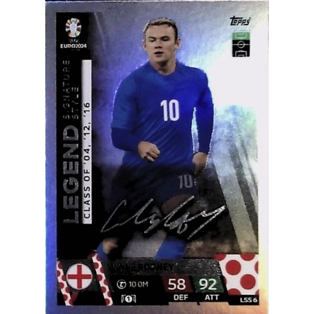 Wayne Rooney Legend Signature Style Inglaterra LSS 6