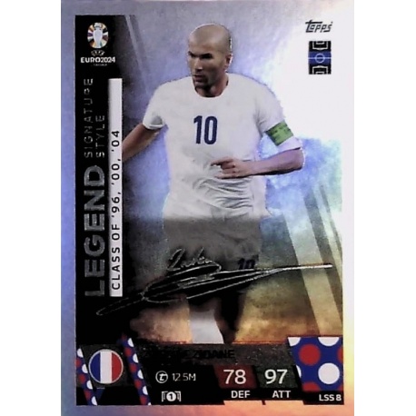 Zinédine Zidane Legend Signature Style France LSS 8