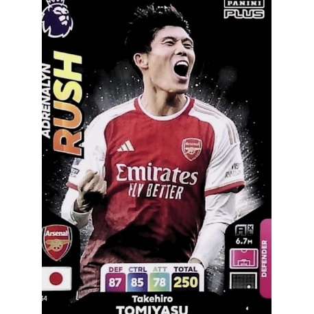 Takehiro Tomiyasu Adrenalyn Rush Arsenal 34