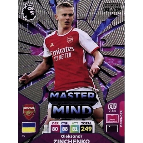 Oleksandr Zinchenko Mastermind Arsenal 35