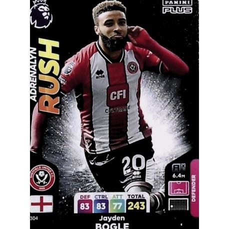 Jayden Bogle Adrenalyn Rush Sheffield United 304