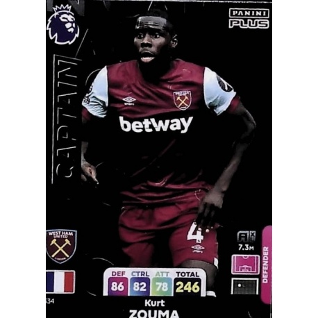 Kurt Zouma Captain West Ham United 334