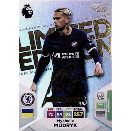 Mykhailo Mudryk Limited Edition Printed Signature Chelsea