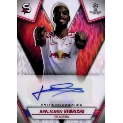 Benjamin Henrics Autograph Card RB Leipzig