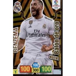 Benzema Nuevo Balón de Oro 519 Adrenalyn XL La Liga Santander 2018-19