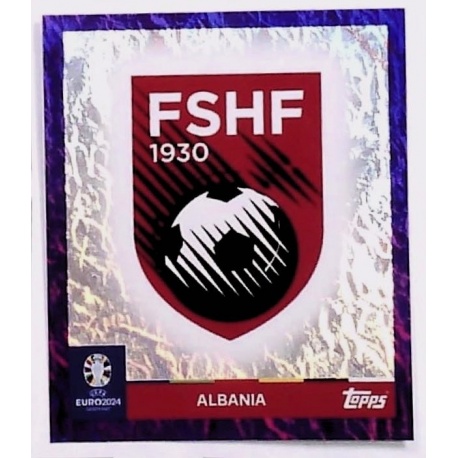 Emblem Albania Purple Rare ALB 1