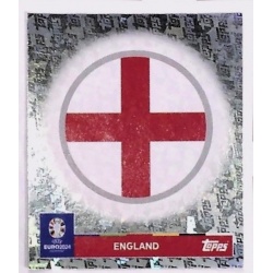 Escudo Inglaterra Topps Foil Very Rare ENG 1