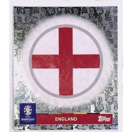 Escudo Inglaterra Topps Foil Very Rare ENG 1