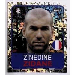 Zinédine Zidane EURO Legends Francia Topps Foil Very Rare LEG 8