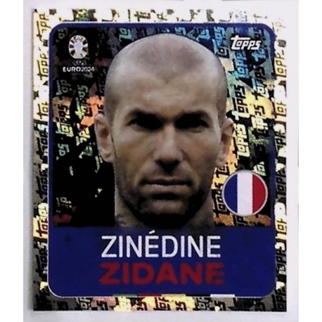 Zinédine Zidane EURO Legends Francia Topps Foil Very Rare LEG 8