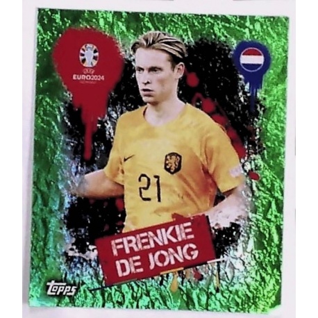 Frenkie de Jong Artist Paises Bajos Green Super Rare NED 3