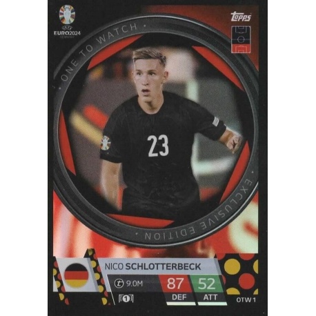 Nico Schlotterbeck One To Watch Exclusive Edition Germany OTW1