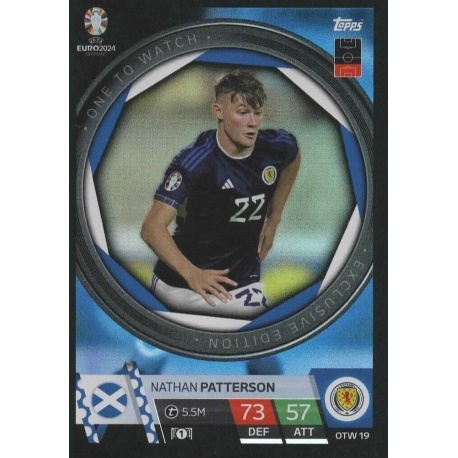 Nathan Patterson One To Watch Exclusive Edition Scotland OTW19