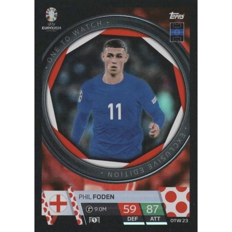 Phil Foden One To Watch Exclusive Edition England OTW23