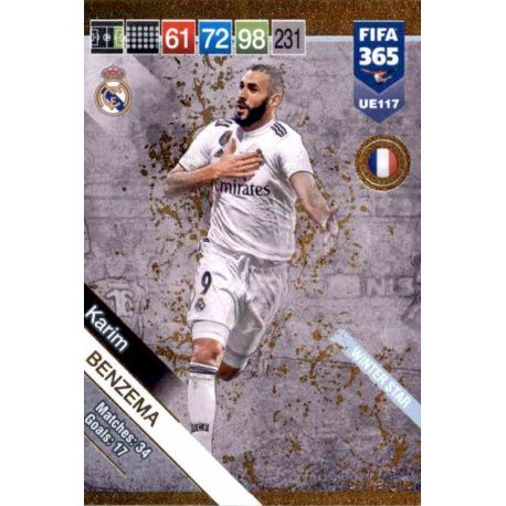 Karim Benzema Power Up Winter Stars UE117 FIFA 365 Adrenalyn XL