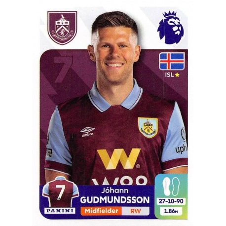 Johann Gudmundsson Burnley 179