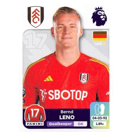 Bernd Leno Fulham 286