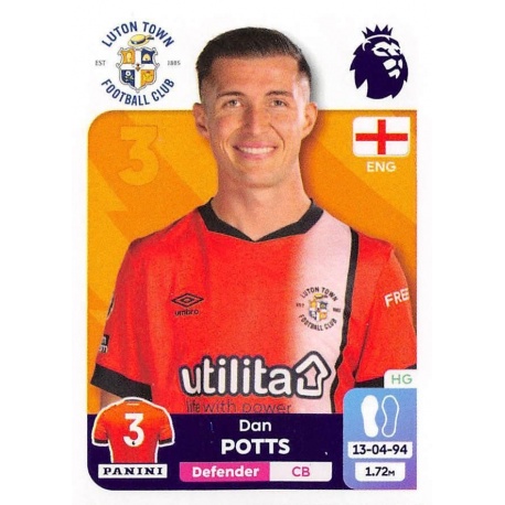 Dan Potts Luton Town 380