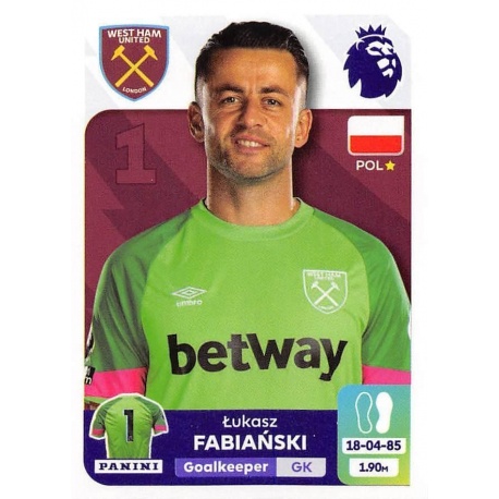 Łukasz Fabiański West Ham United 580