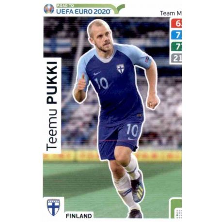 Teemu Pukki Finland 71 Adrenalyn XL Road To Uefa Euro 2020