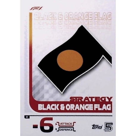 Black & Orange Flag Strategy Card 8