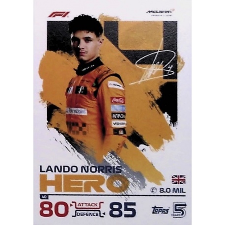 Lando Norris F1 Team Mclaren 40