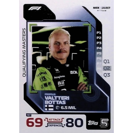 Valtteri Bottas Qualifying Master 107